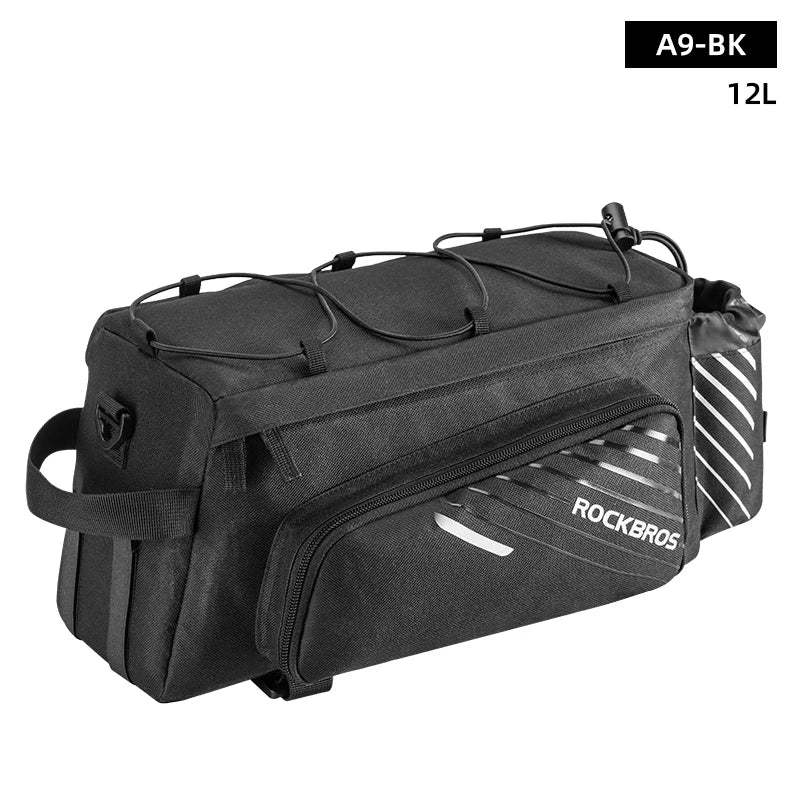 ROCKBROS 35L Waterproof Bicycle Bag MTB Bike Rack Trunk Pannier Bike Multifunctional Large Capacity Travel Bag Bike Accessories