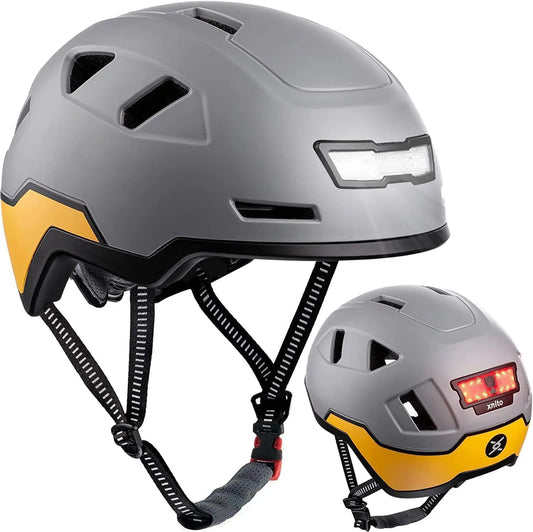 Urban Bicycle Helmet with LED Lights - CPSC & NTA-8776 Certified