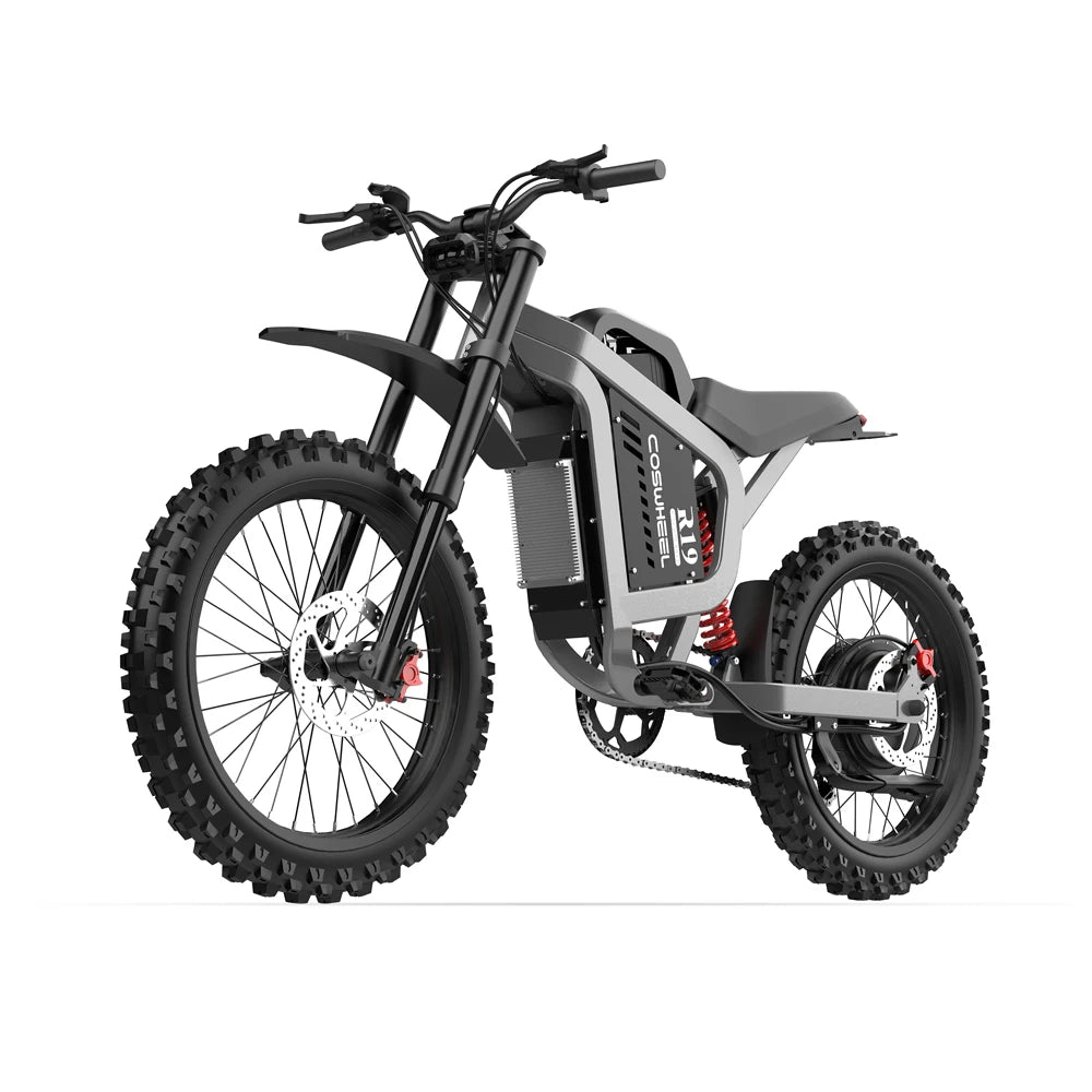 Coswheel 72V Electric Bike Motorcycles R19 6000W Dirt Mountain Bike 72V 40AH Battery Lightweight Off-Road EBike For Adult