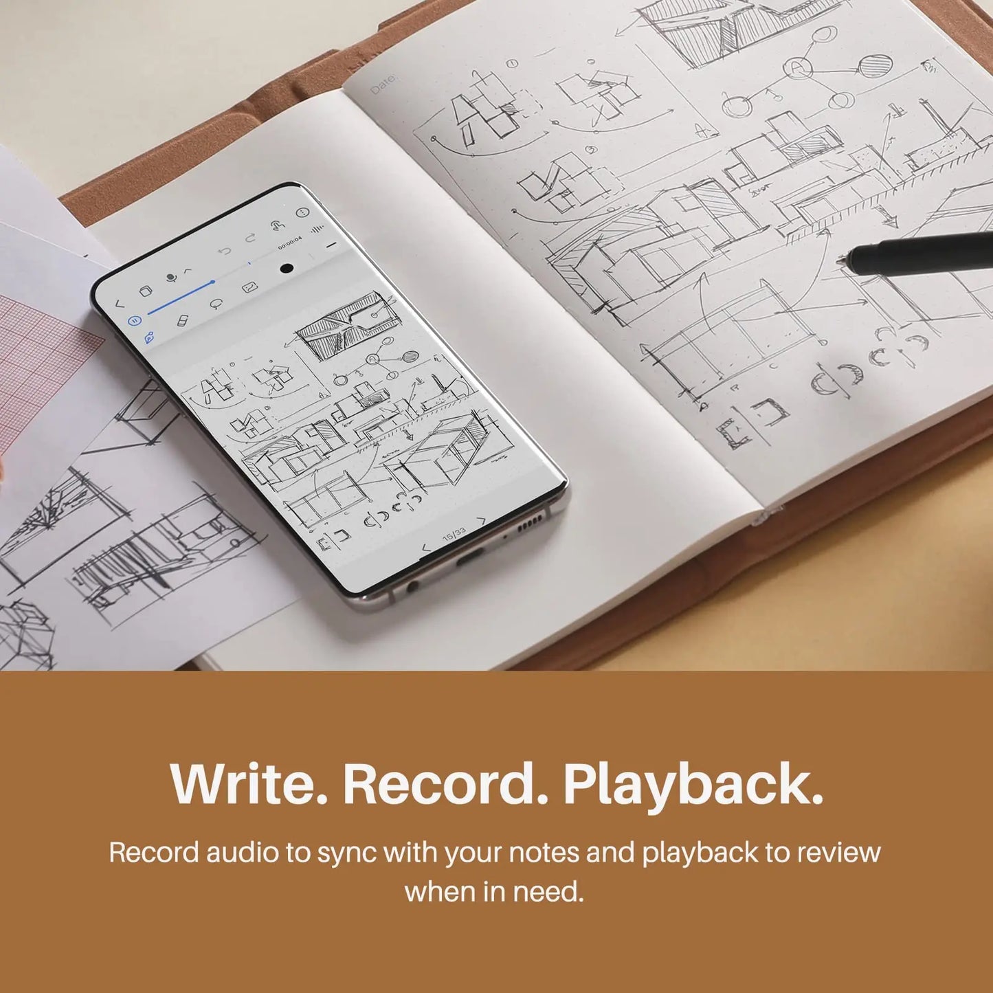 HUION Note 2 In 1 Digital Notebook With Battery Free Pen