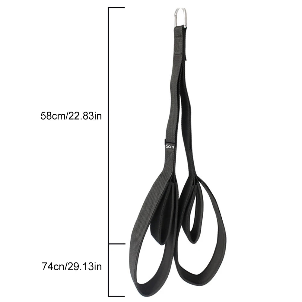 Long Triceps Strap Anti-Slip Muscle Training Carabiner Pulldown Rope Multi-Purpose Tricep Rope Cable for Gym Fitness Accessories
