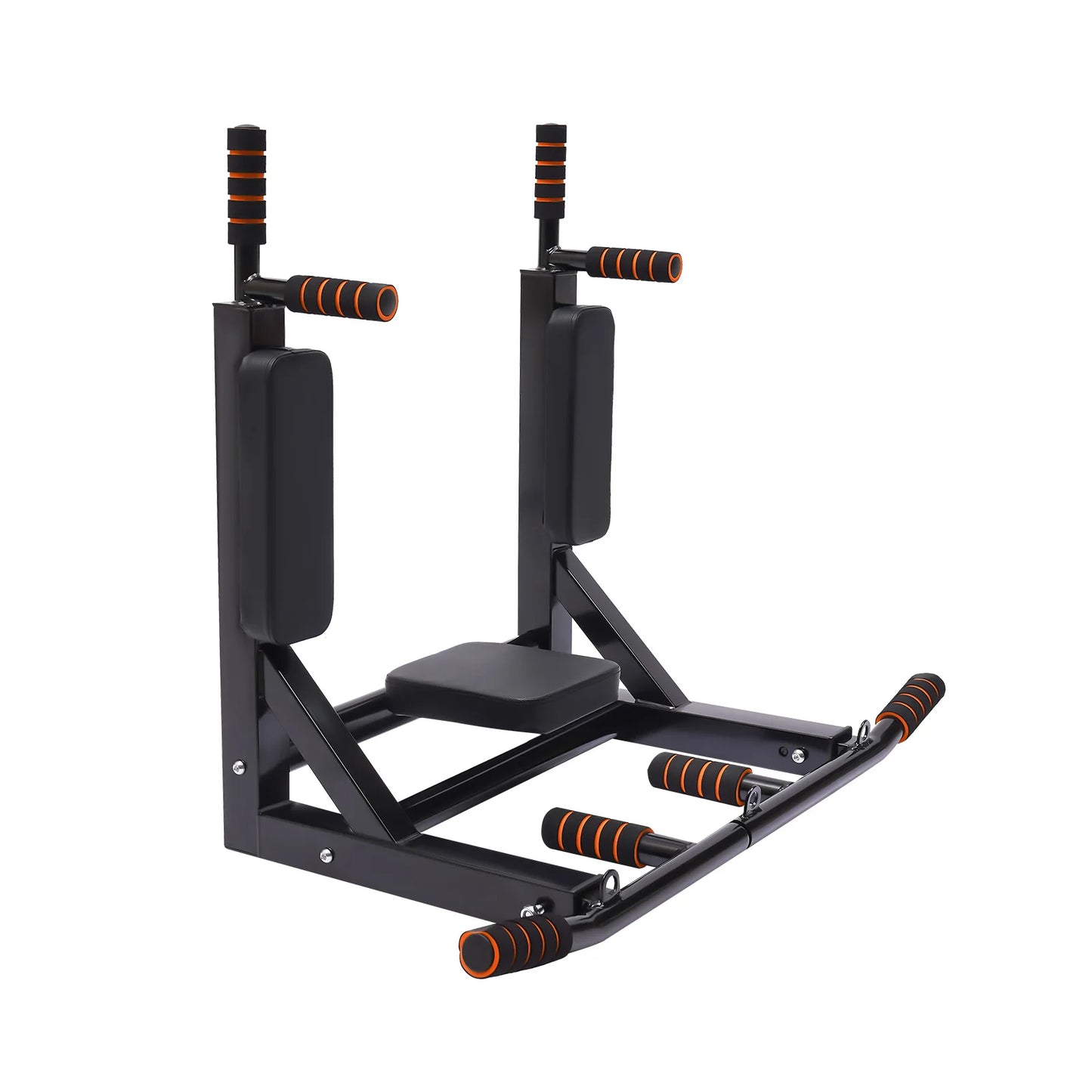 Training Equipment Fitness Dip Stand Supports to 440 Lbs, Wall Mounted Multifunctional for Indoor Home Gym Workout