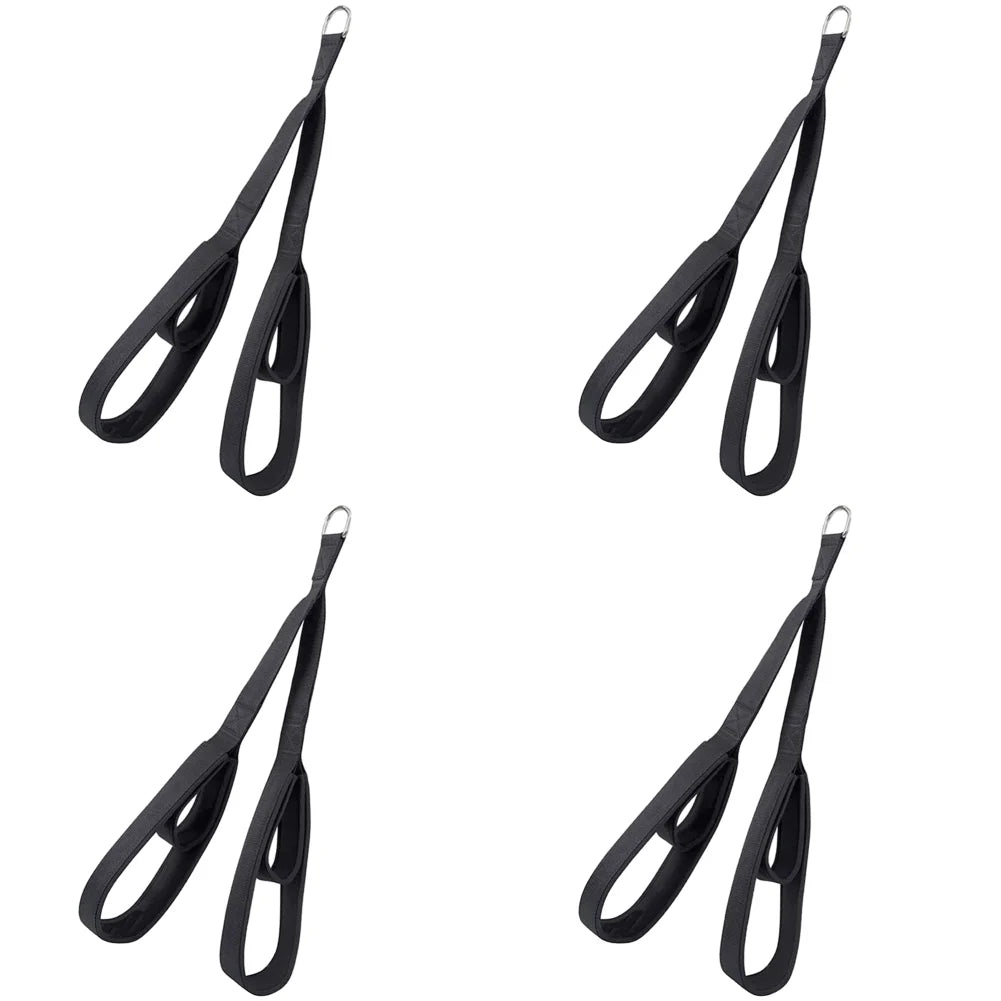 Long Triceps Strap Anti-Slip Muscle Training Carabiner Pulldown Rope Multi-Purpose Tricep Rope Cable for Gym Fitness Accessories