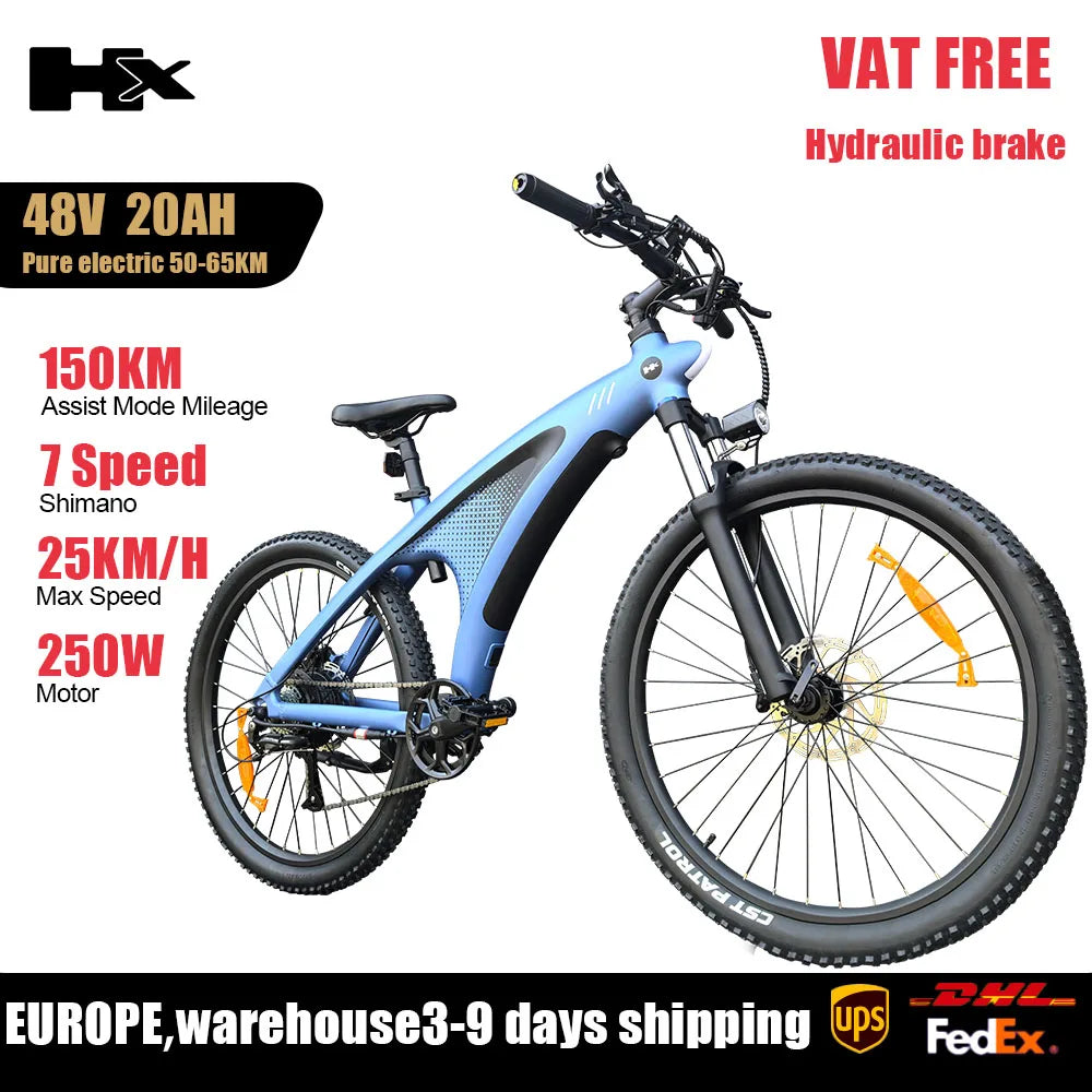 HX Q5 Ebikes 2000W Adults Electric Bike 57KM/H Electric Bicycle 27.5 Inch Removable battery Electric E Bikes Mountain Ebike