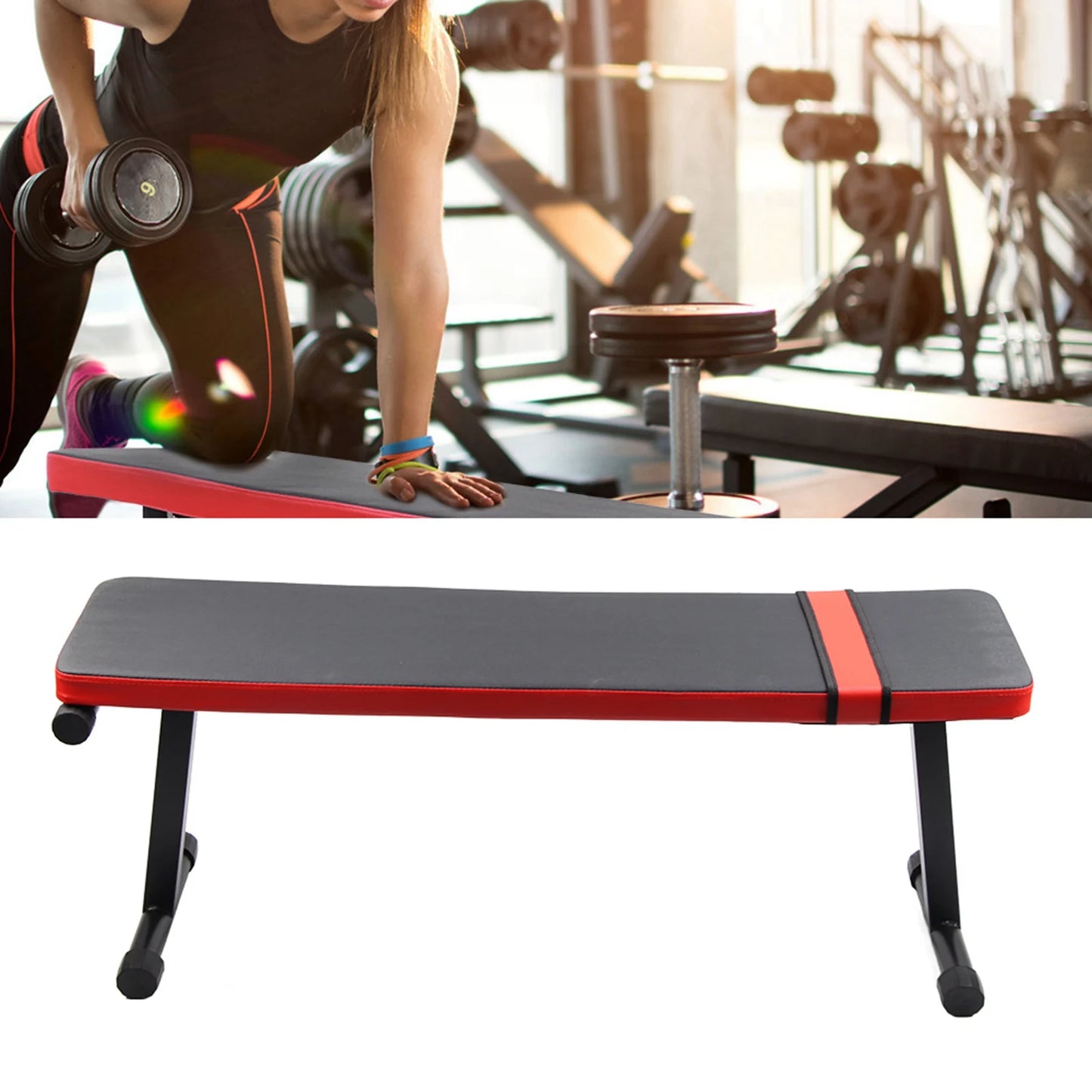 Dumbbell Stool Fitness Equipment Fitness Stool High Quality Dumbbell Weight Lifting Fitness Flat Stool Equipment Heavy Structure