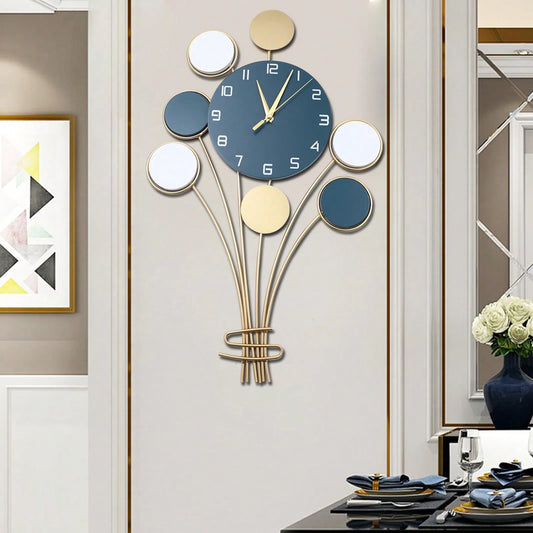 Modern Minimalist Luxury Wall Clock for Home Living Room Decorative Silent Design