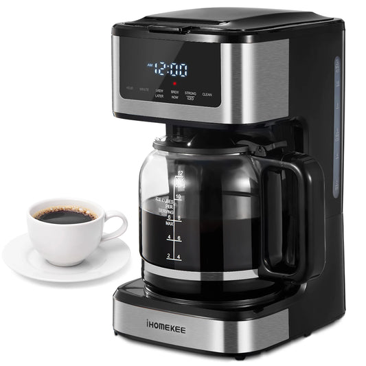 Programmable Coffee Maker 12 Cup Touch Screen Iced Coffee
