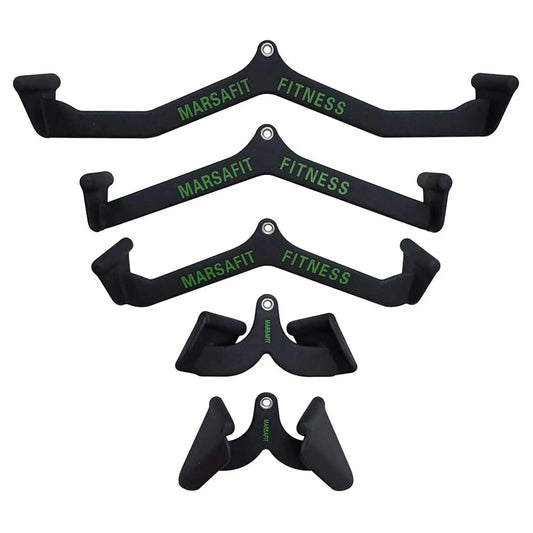 Home Gym Fitness Rowing T-bar V-bar Pulley Cable Machine Attachments Bicep Curl Tricep Lat pulldown Bar Back Strength Training