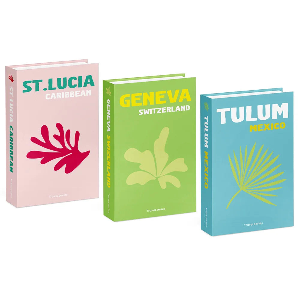 3pcs/lot Simulation Books for Decoration Luxury Home Decorative Living Room Bookcase Props Book Ornaments Home Shooting Props