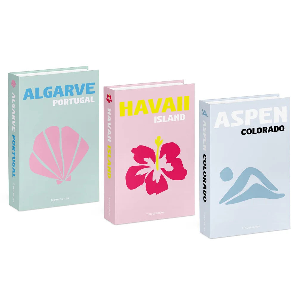 3pcs/lot Simulation Books for Decoration Luxury Home Decorative Living Room Bookcase Props Book Ornaments Home Shooting Props