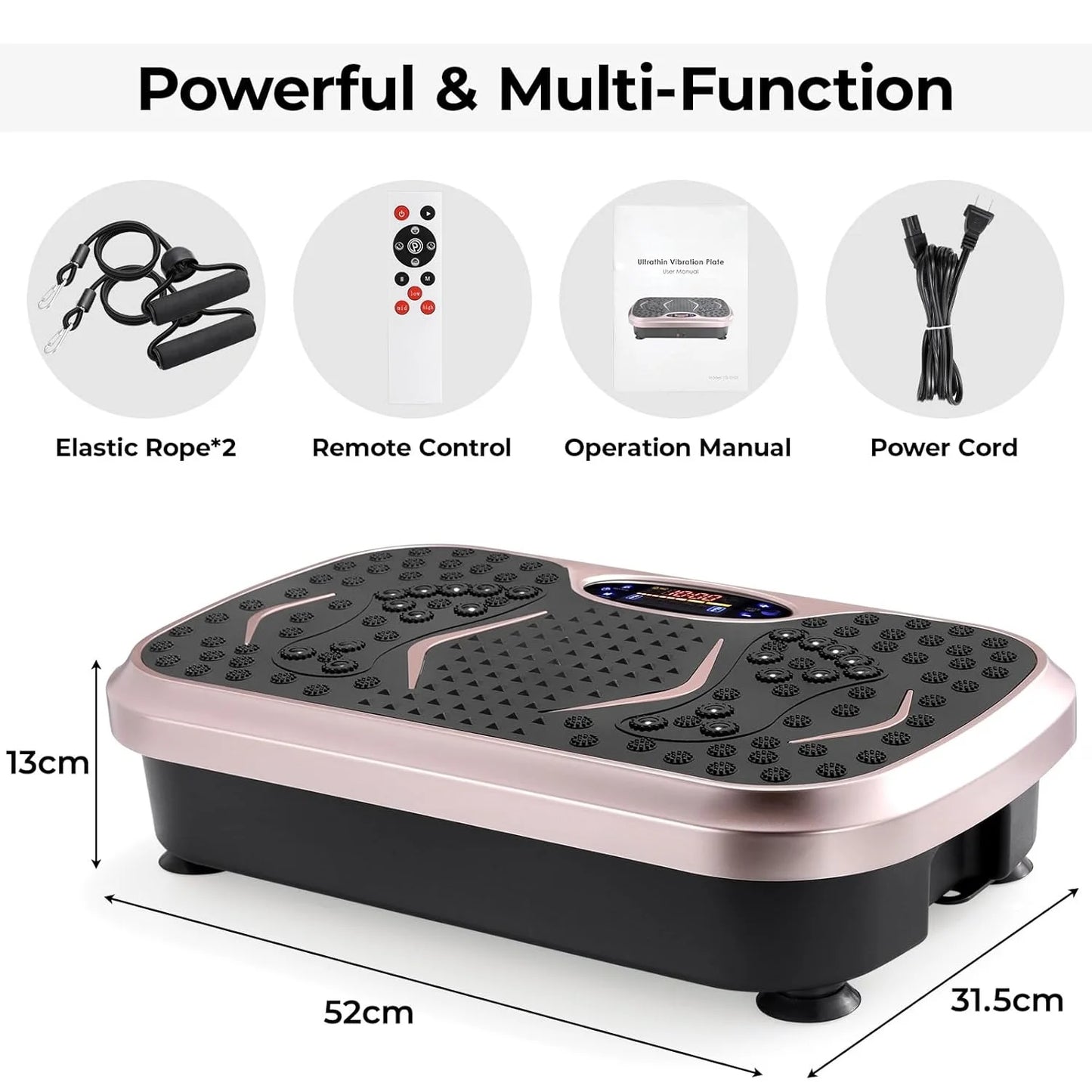 Vibration Plate For Home Use Full Body Exercise Machine Fat Burning And Muscle Building Body Shaper Trainer