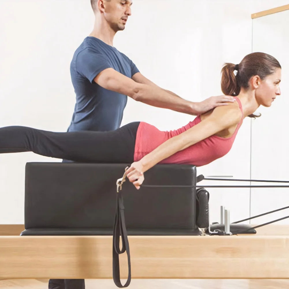 2PCS Pilates Straps Pilates Double Loop Straps Fitness D-Ring Straps Exercise Accessories for Home Gym Workouts