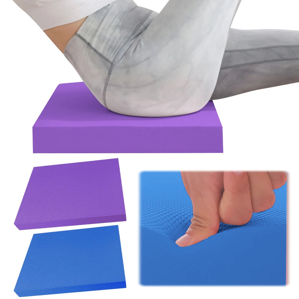 Yoga Balance Pad Anti Slip Fitness Mat Thickened Fitness Balancing Pad Foam Cushion Mat for Yoga Pilates Stretching