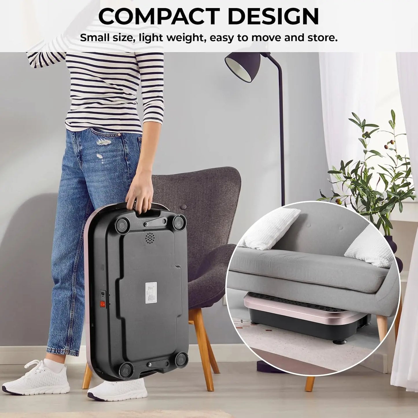 Vibration Plate For Home Use Full Body Exercise Machine Fat Burning And Muscle Building Body Shaper Trainer