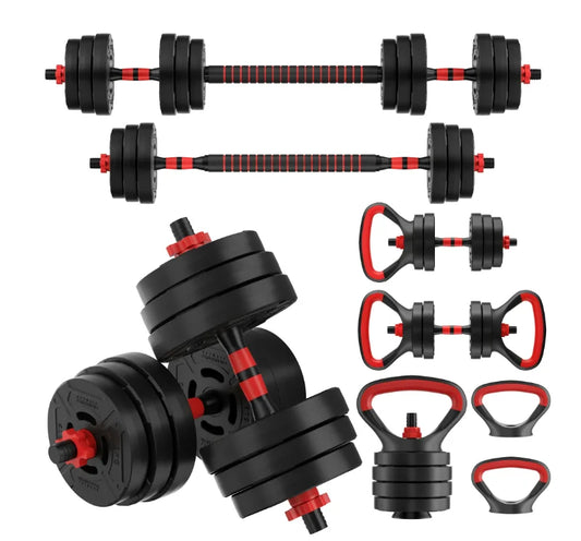 Portable Changeable Dumbbell and Barbell Kettlebell Set