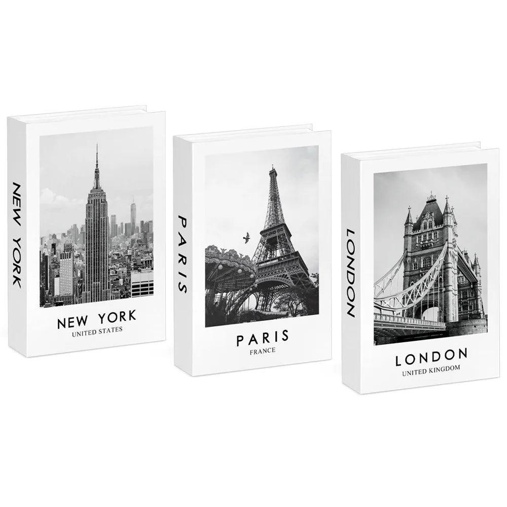 3pcs/lot Simulation Books for Decoration Luxury Home Decorative Living Room Bookcase Props Book Ornaments Home Shooting Props