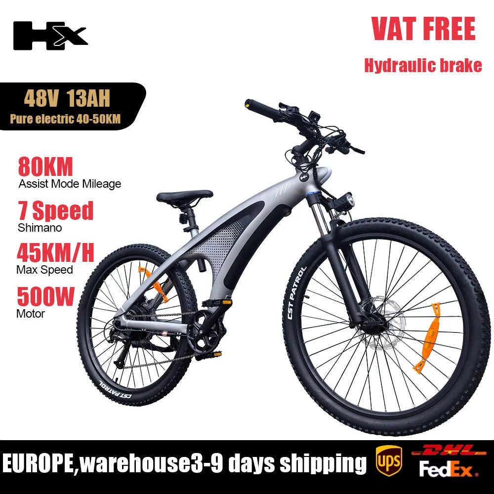 HX Q5 Ebikes 2000W Adults Electric Bike 57KM/H Electric Bicycle 27.5 Inch Removable battery Electric E Bikes Mountain Ebike