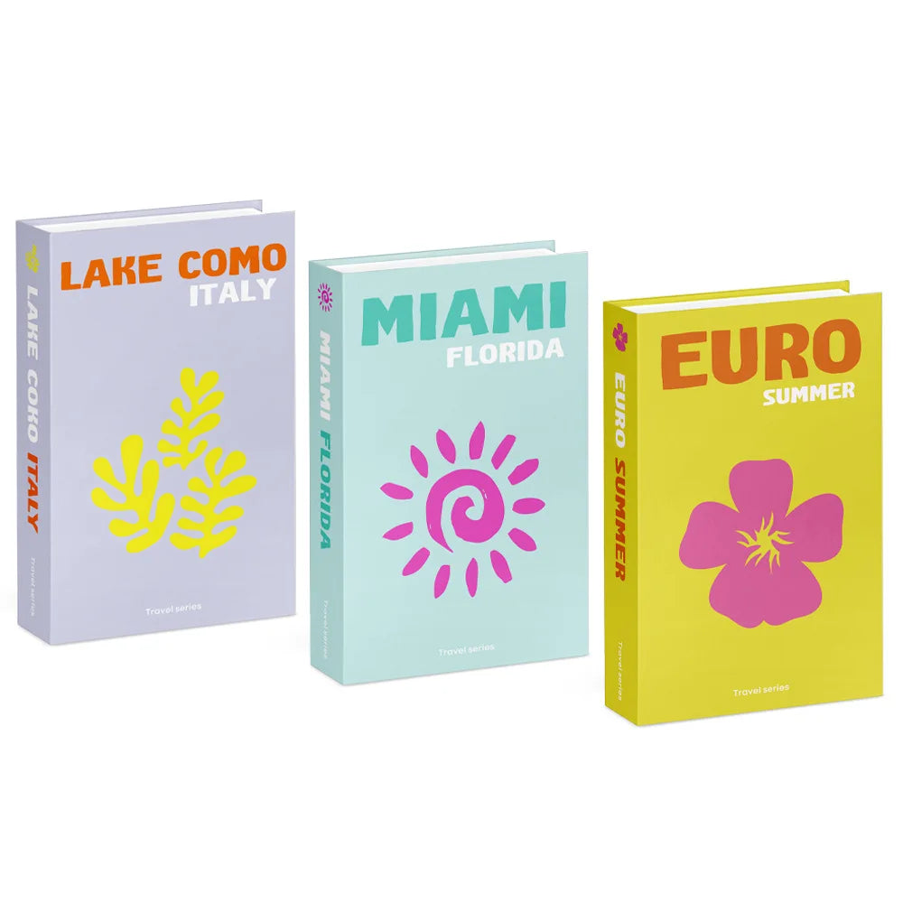 3pcs/lot Simulation Books for Decoration Luxury Home Decorative Living Room Bookcase Props Book Ornaments Home Shooting Props