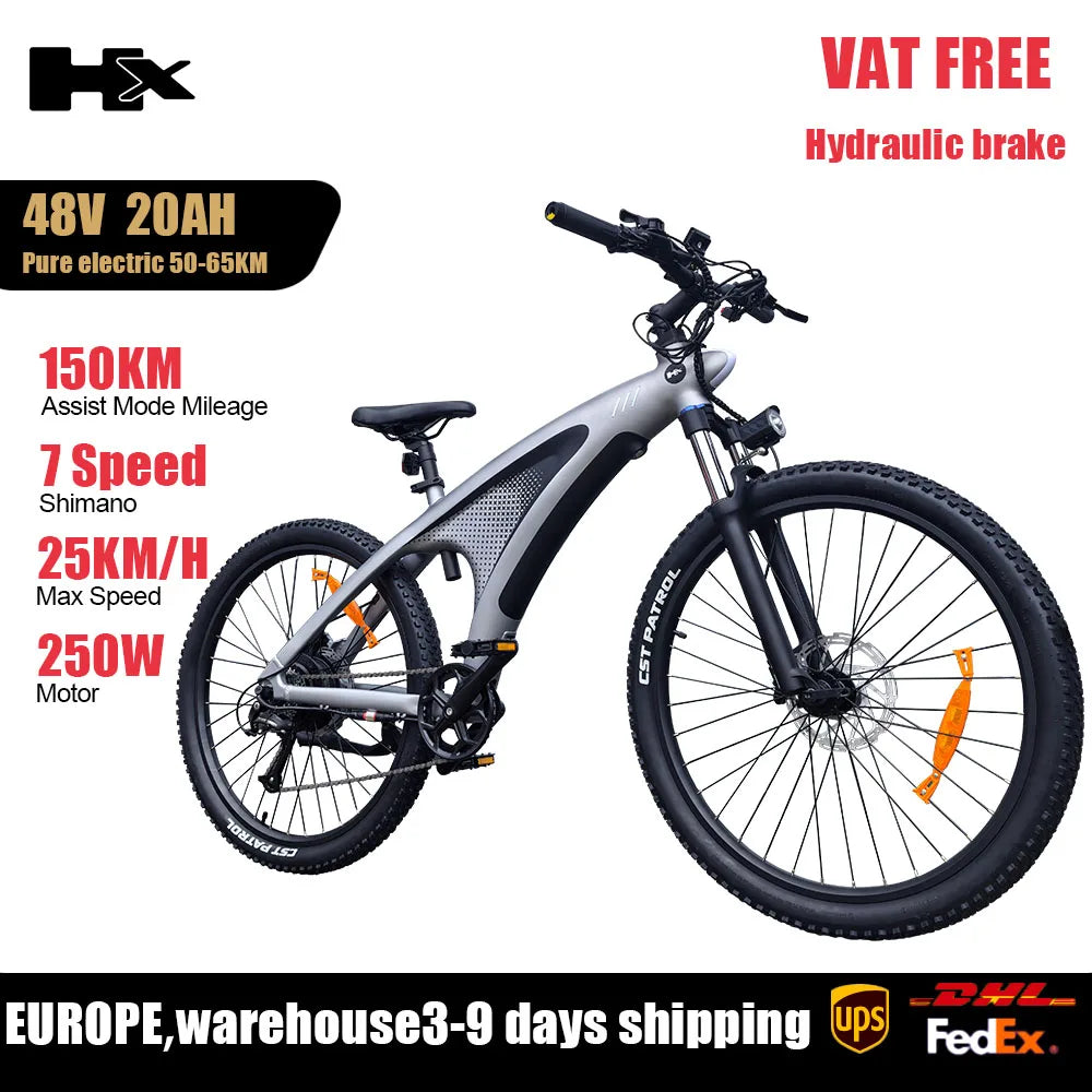 HX Q5 Ebikes 2000W Adults Electric Bike 57KM/H Electric Bicycle 27.5 Inch Removable battery Electric E Bikes Mountain Ebike