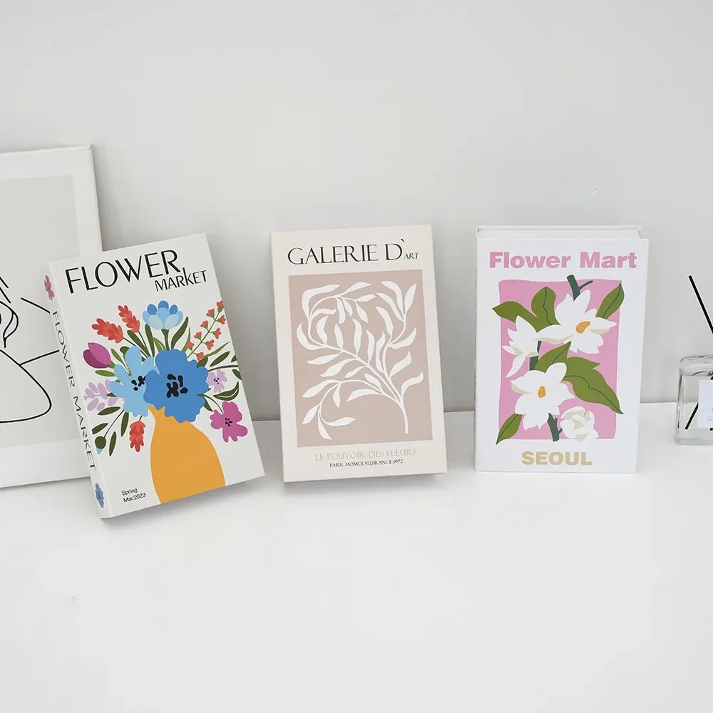 3pcs/lot Simulation Books for Decoration Luxury Home Decorative Living Room Bookcase Props Book Ornaments Home Shooting Props