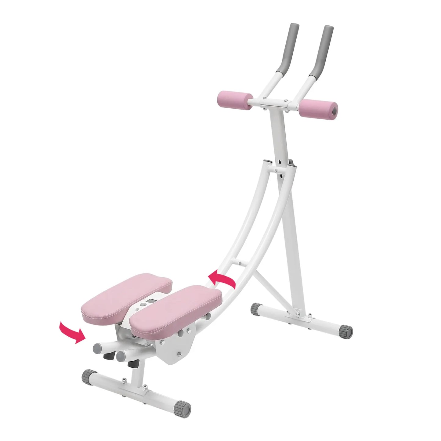 Ab Machine, 150kg/330lbs Weight Capacity, Foldable, Core & Abdominal Exercise Fitness Equipment for Home Gym
